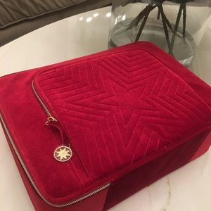 Estée Lauder Cosmetics Bag Makeup Case Red New
